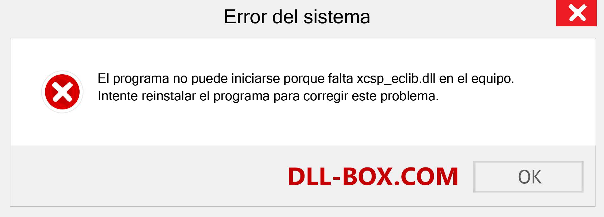 ¿Falta el archivo xcsp_eclib.dll ?. Descargar para Windows 7, 8, 10 - Corregir xcsp_eclib dll Missing Error en Windows, fotos, imágenes